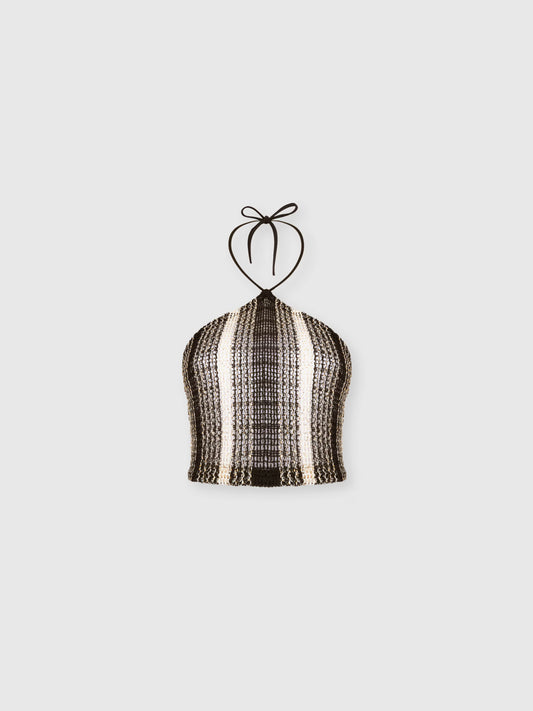 HALTER TOP IN COTTON BLEND