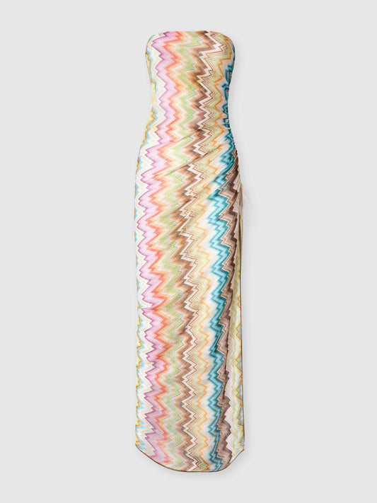 LONG COVER-UP ZIG ZAG PRINT