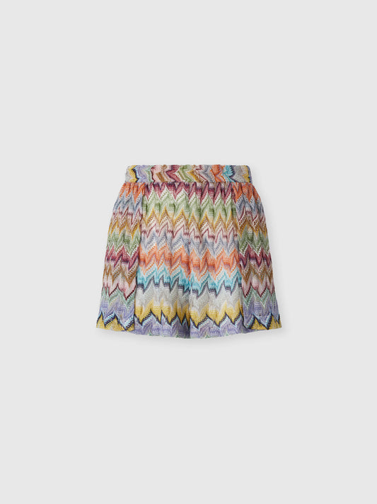 LAMÉ COVER-UP SHORTS