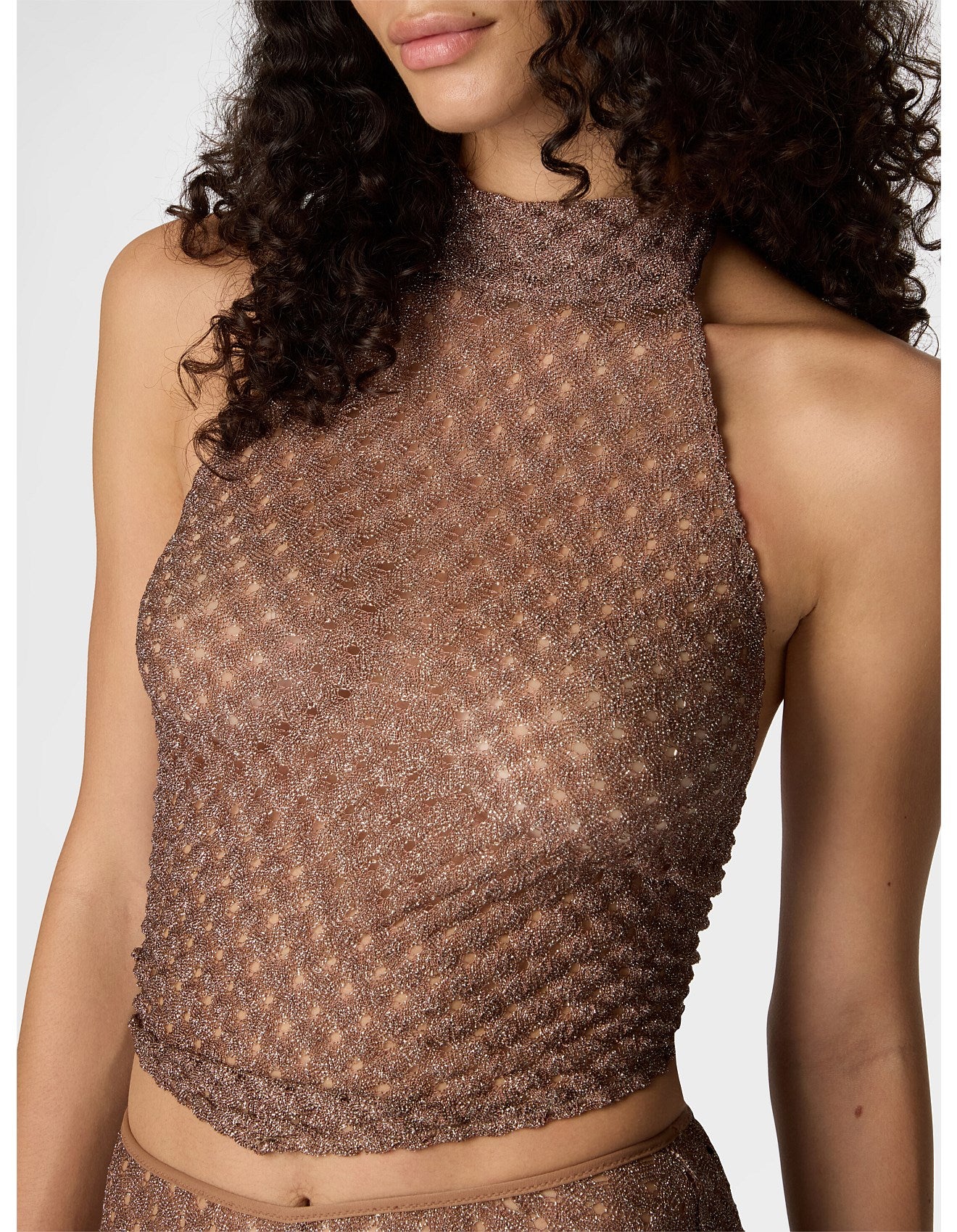 SCARF HALTER TOP