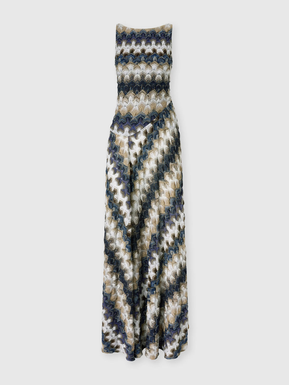 LONG DRESS WITH LACE MOTIF