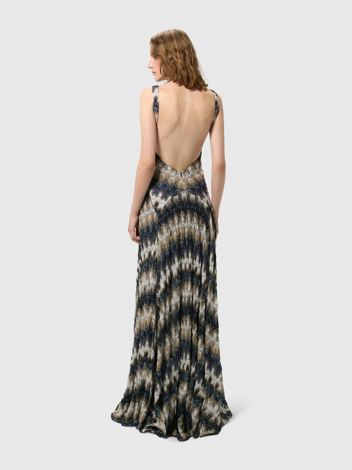 LONG DRESS WITH LACE MOTIF