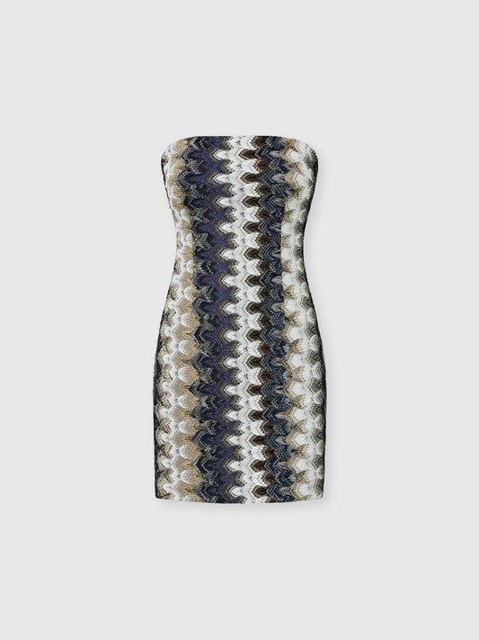 BUSTIER MINI DRESS LACE MOTIF