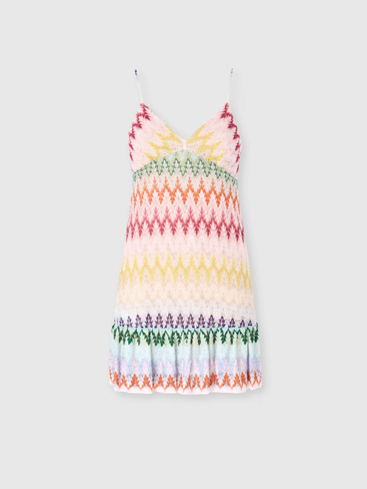 MINI DRESS WITH ZIGZAG LACE