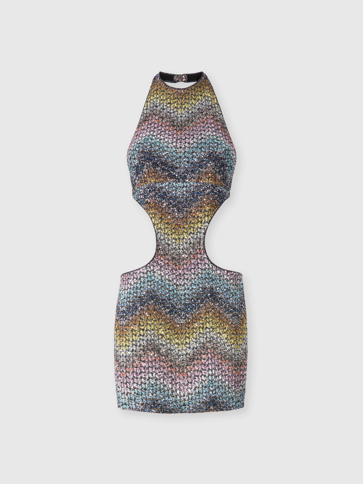 SLEEVELESS ZIGZAG MINI DRESS