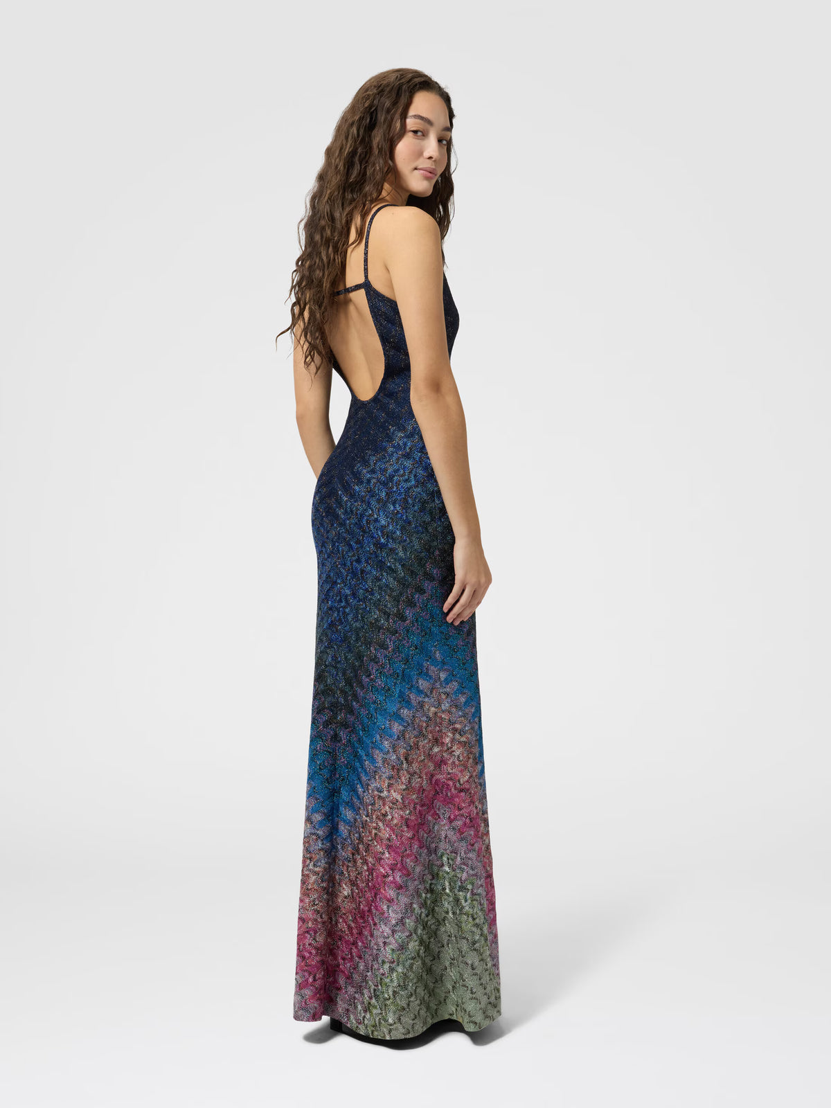DÉGRADÉ LAMÉ LONG DRESS