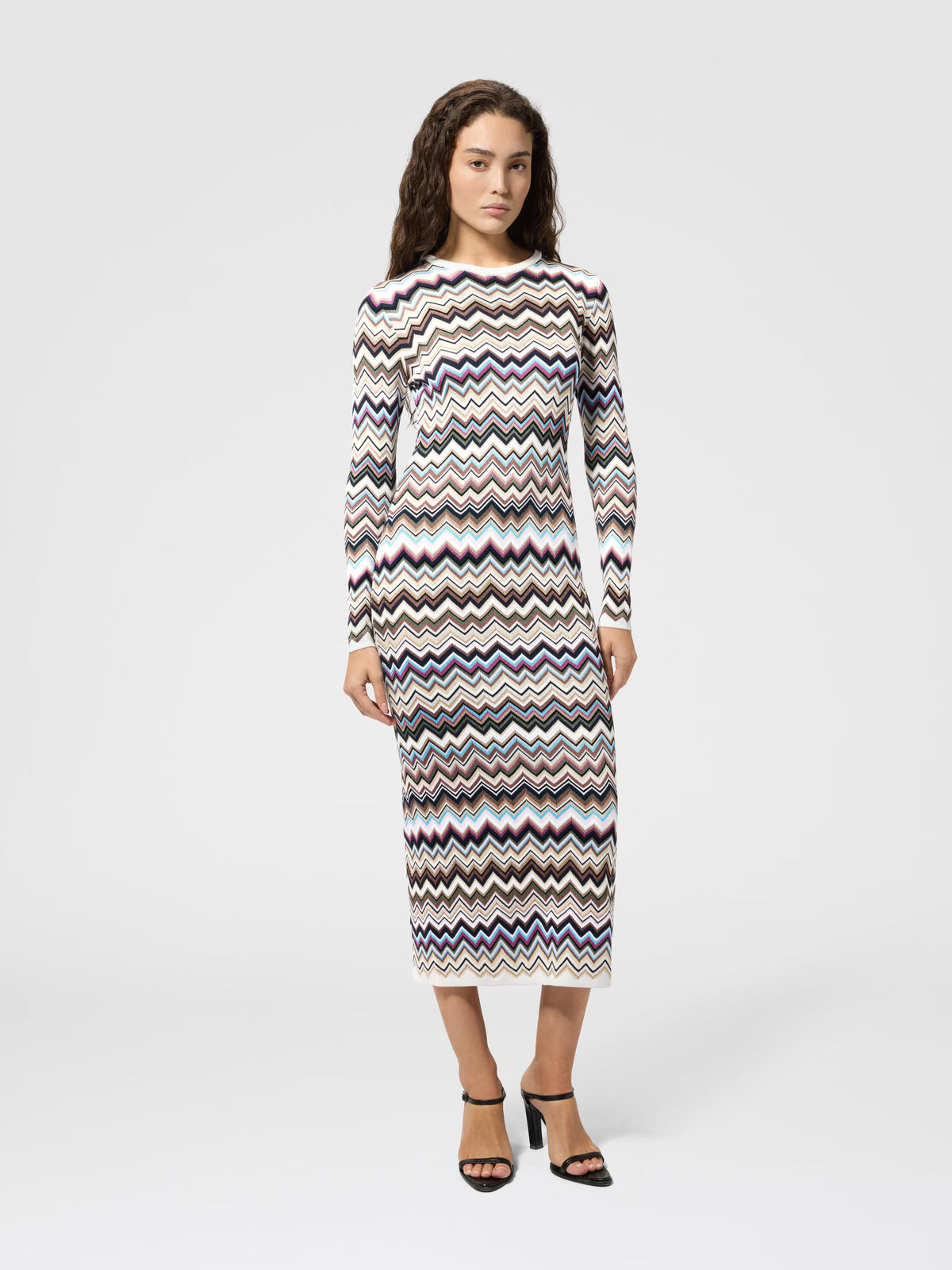 CHEVRON KIT MIDI DRESS