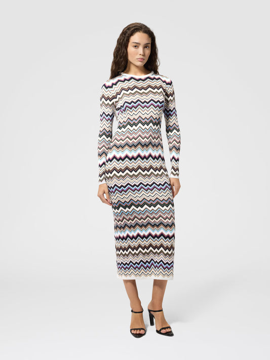 CHEVRON KIT MIDI DRESS