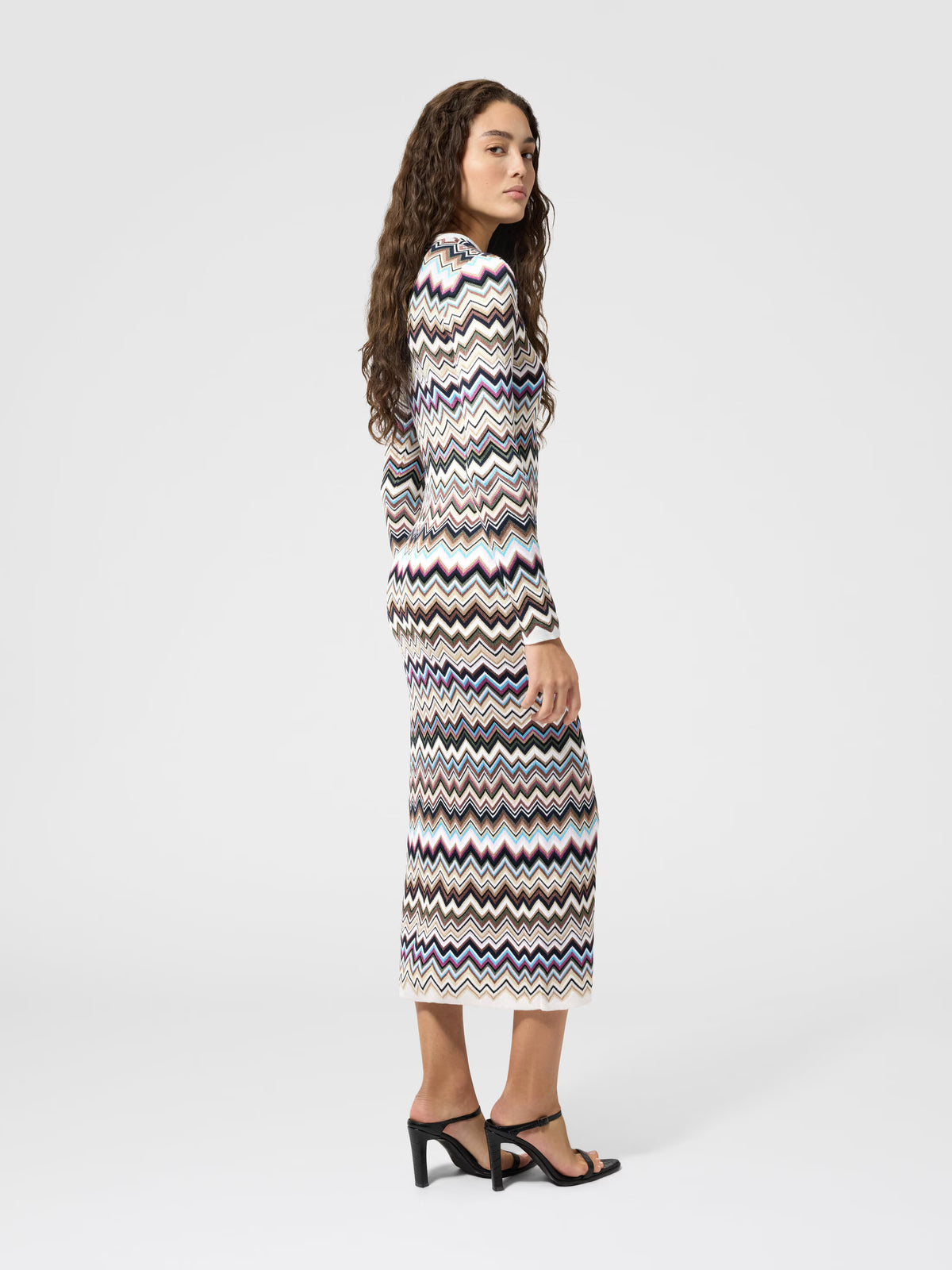 CHEVRON KIT MIDI DRESS