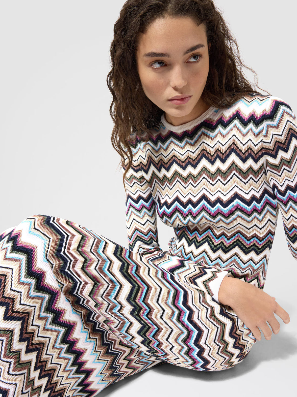 CHEVRON KIT MIDI DRESS