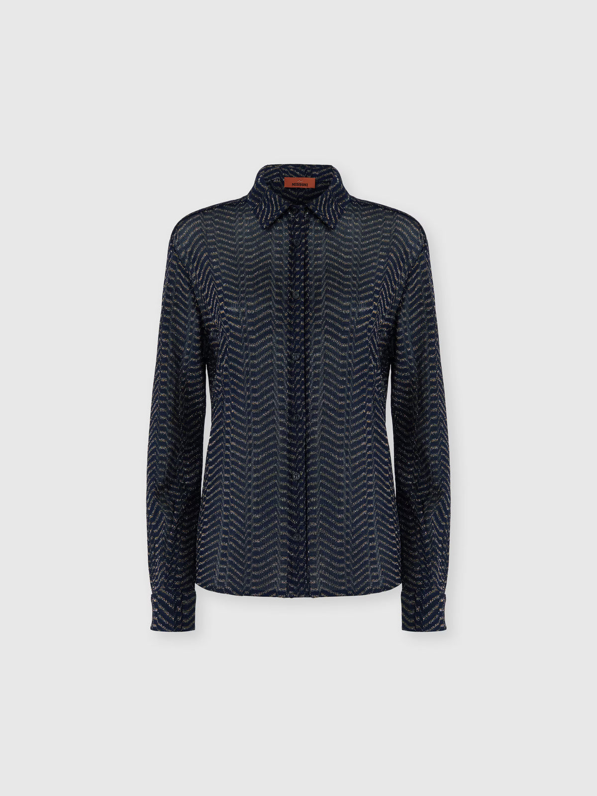 LAMÉ SHIRT W GREEK KEY MOTIF