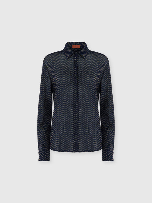 LAMÉ SHIRT W GREEK KEY MOTIF