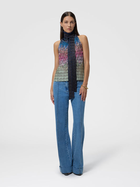 TOP W IRIDESCENT KALEIDOSCOPIC MOTIF