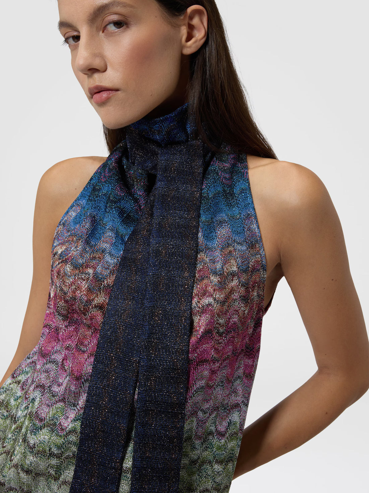 TOP W IRIDESCENT KALEIDOSCOPIC MOTIF
