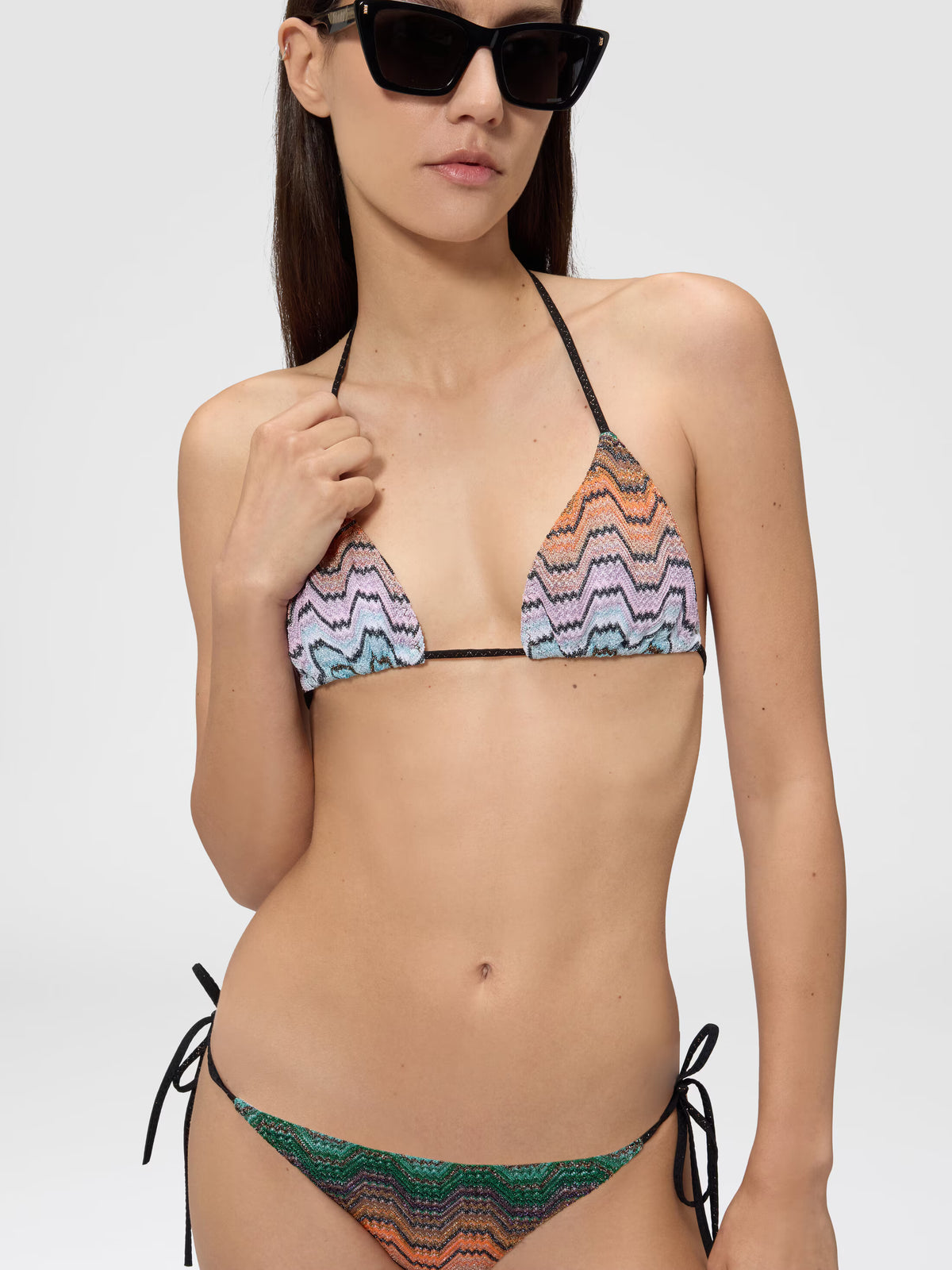 TRIANGLE BIKINI LAME BLEND