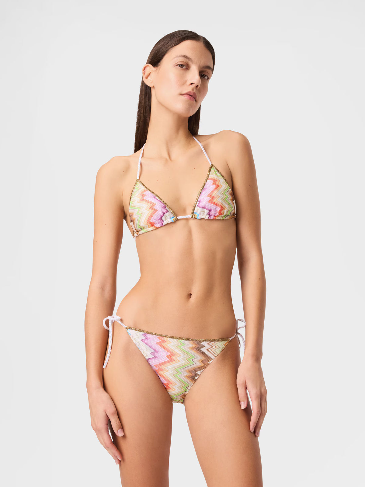TRIANGLE BIKINI ZIG ZAG PRINT