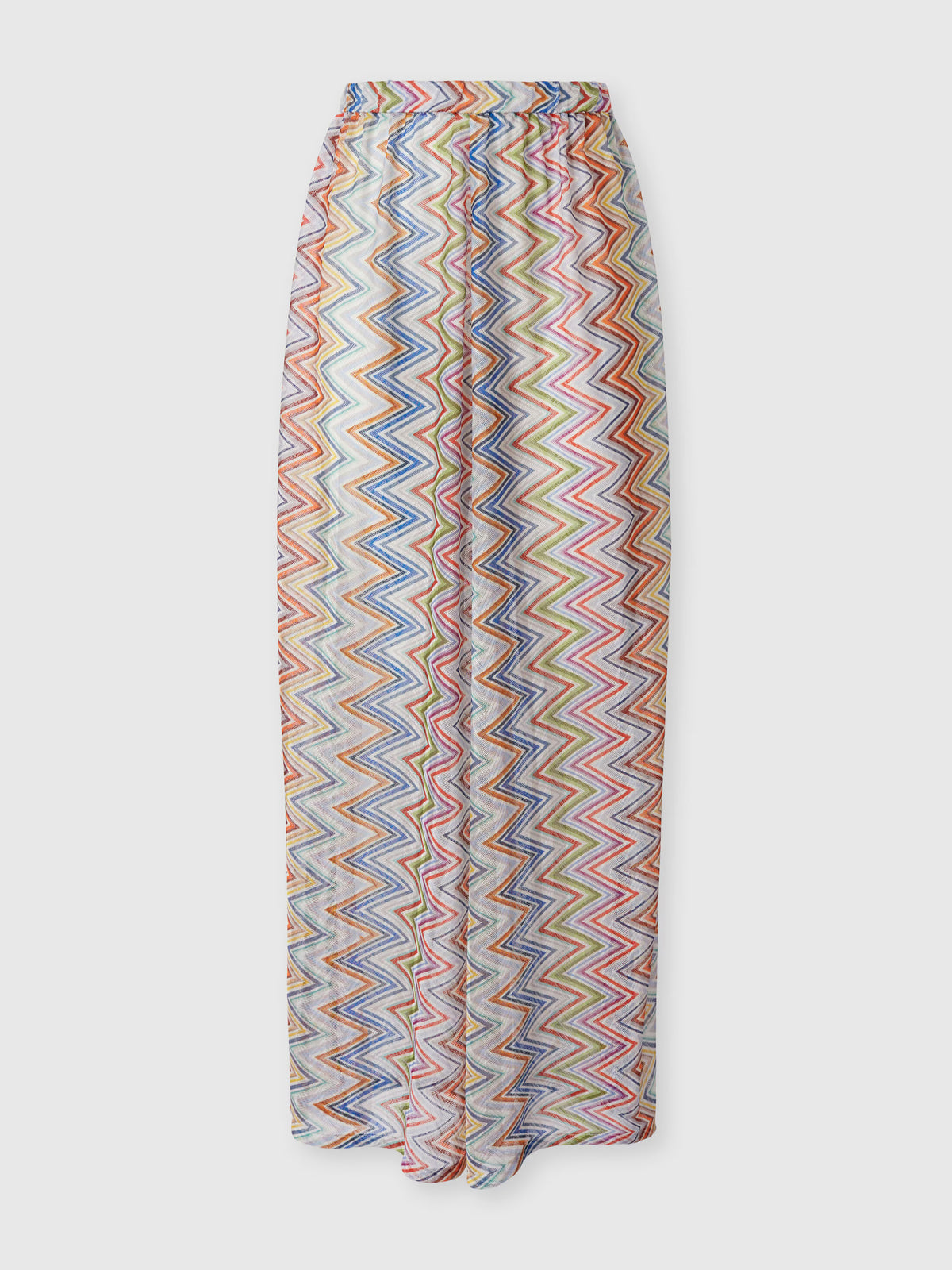 ZIG ZAG PRINTED COVER-UP TROUSERS