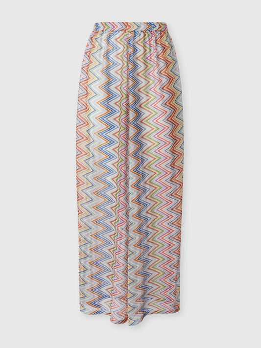 ZIG ZAG PRINTED COVER-UP TROUSERS