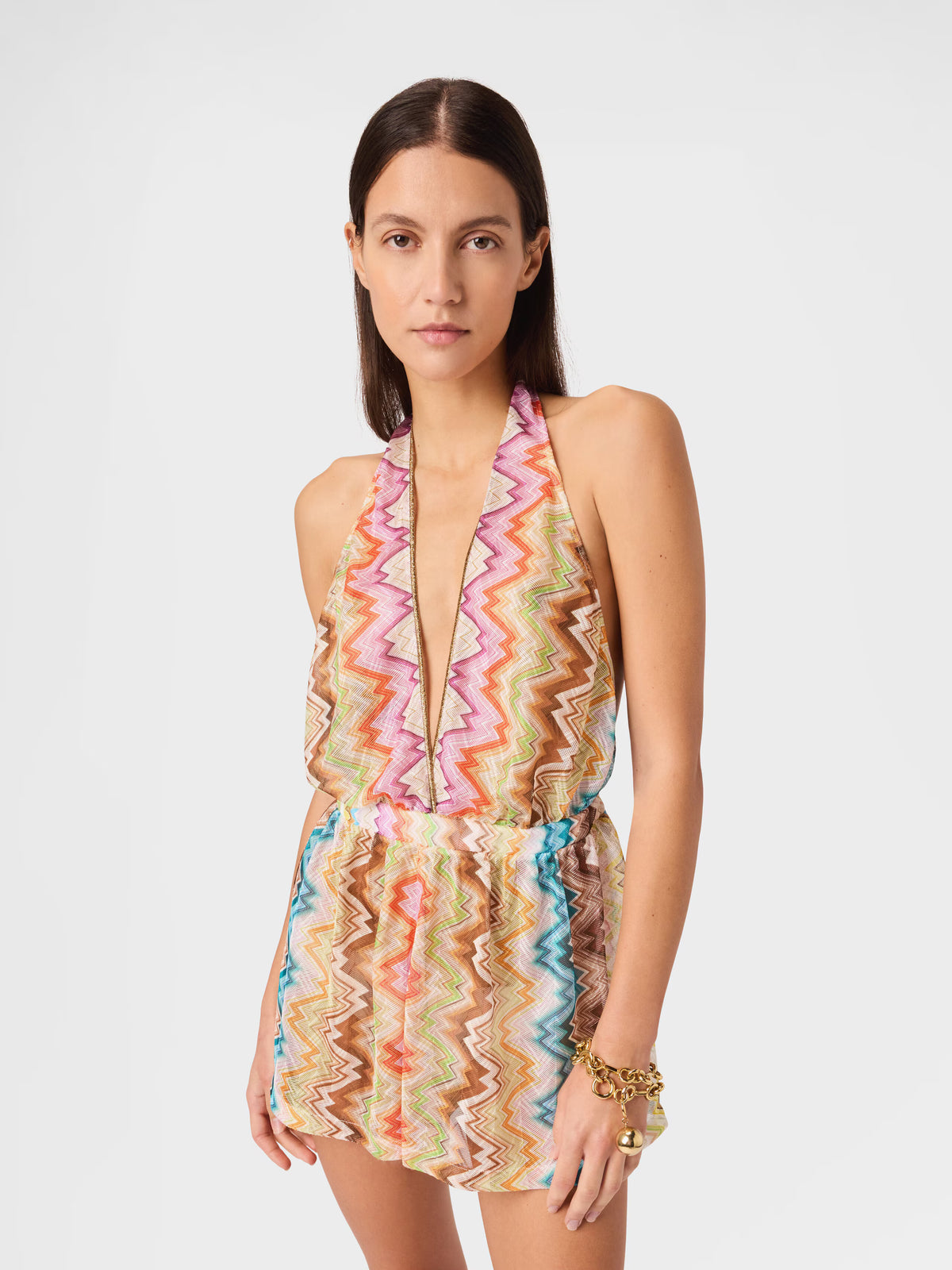 SHORT JUMPSUIT PRINT MOTIF