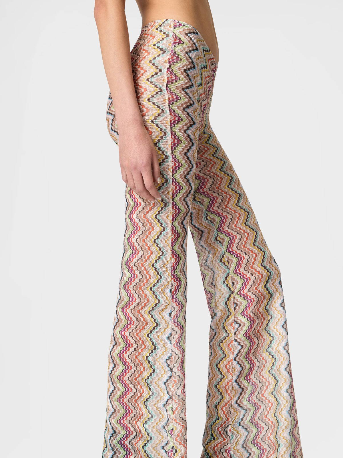 FLARE TROUSER PRINTED MOTIF