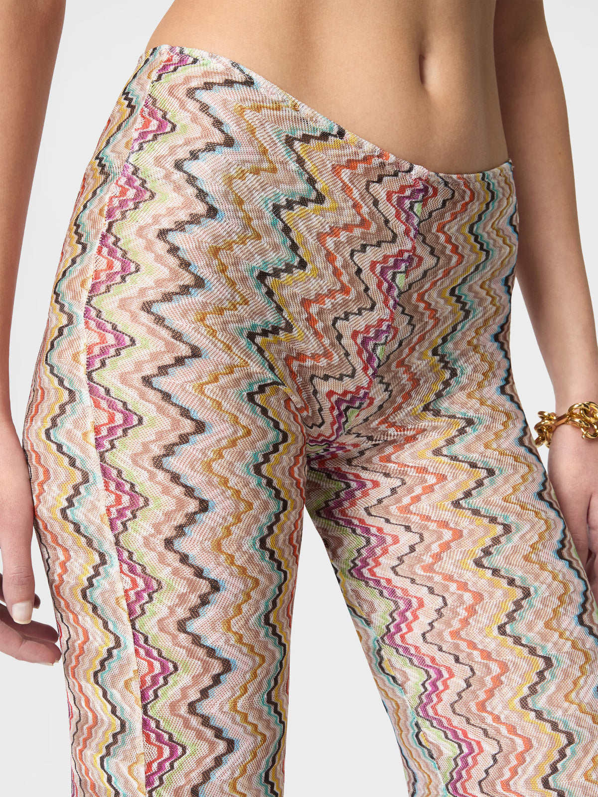 FLARE TROUSER PRINTED MOTIF