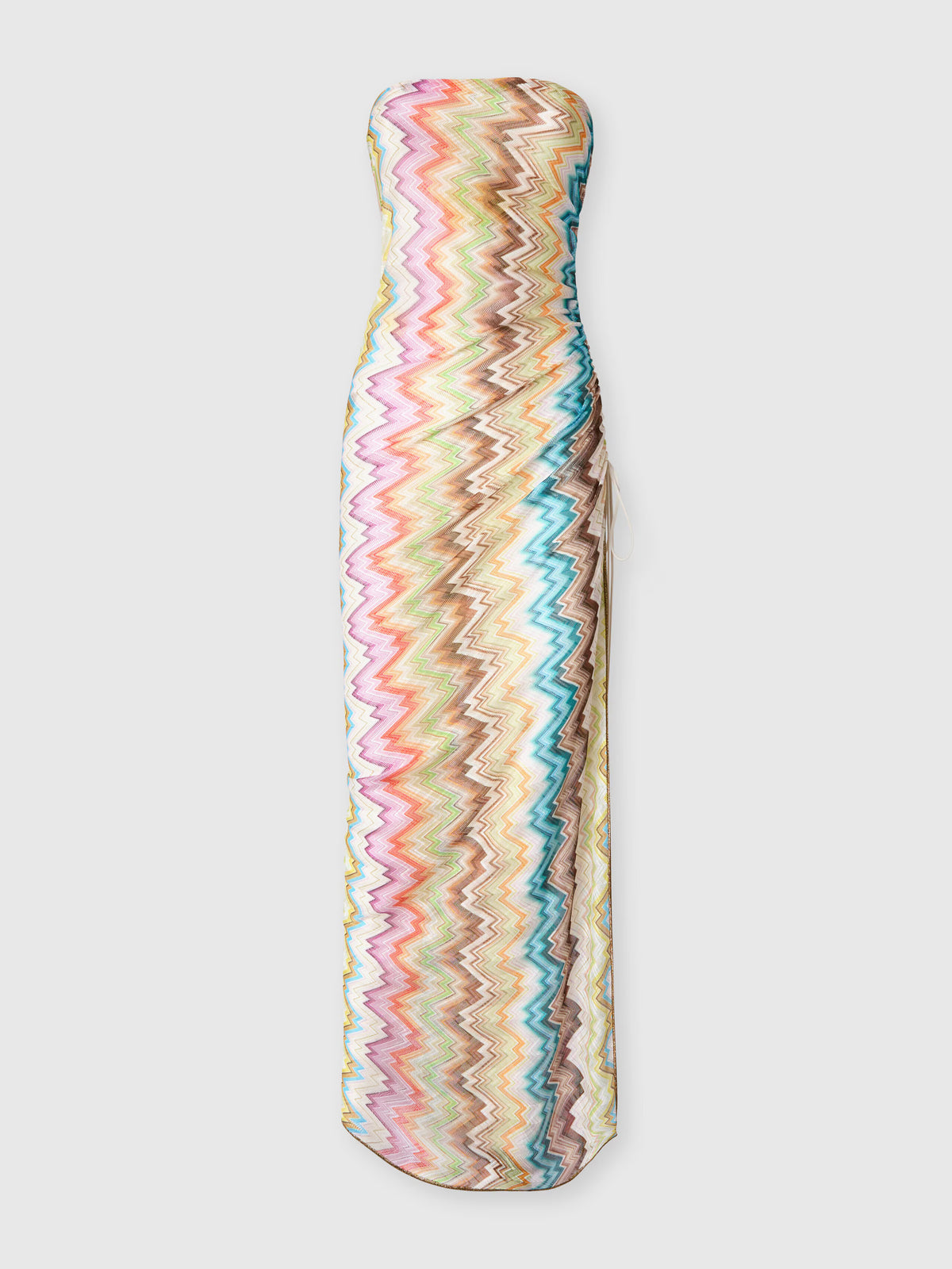 LONG COVER-UP ZIG ZAG PRINT