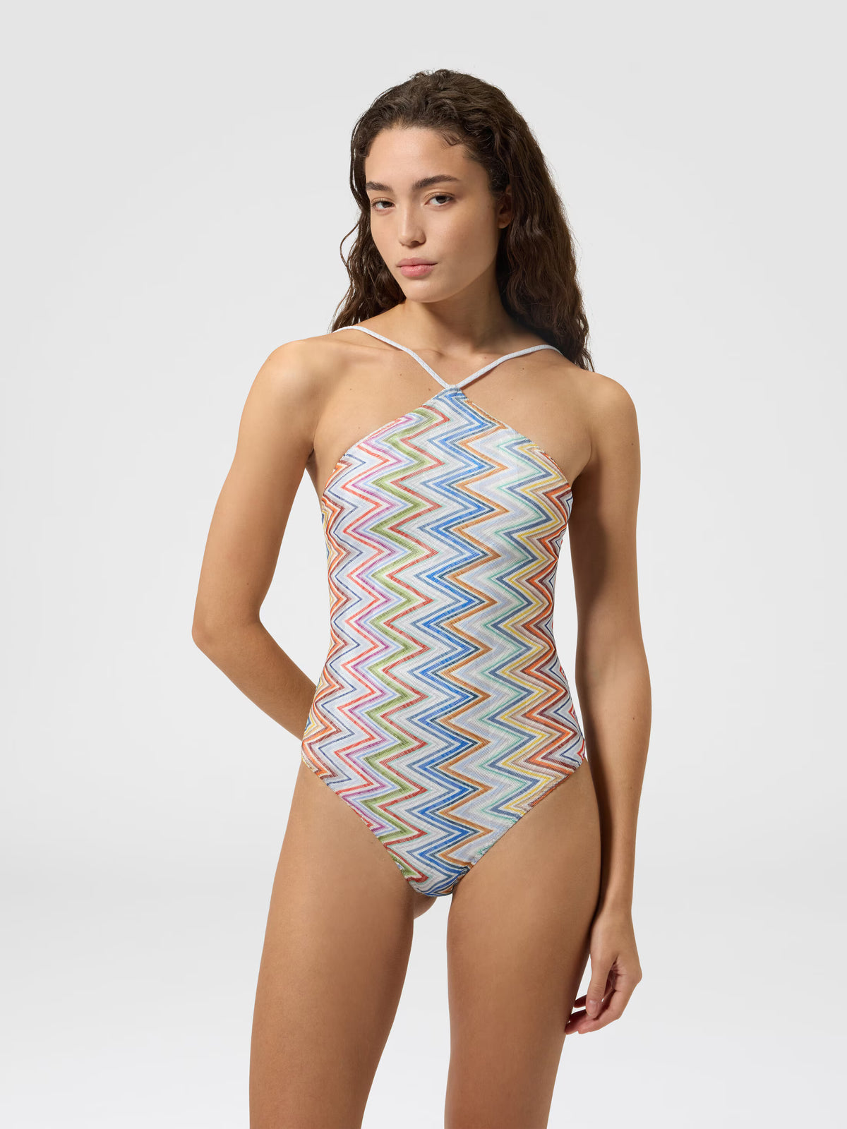 ONE-PIECE HALTERNECK SWIMSUIT