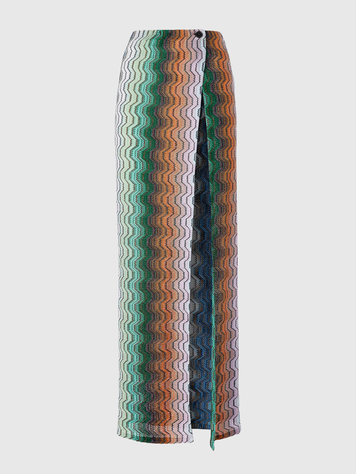 LONG SPLIT SKIRT GREEK MOTIF