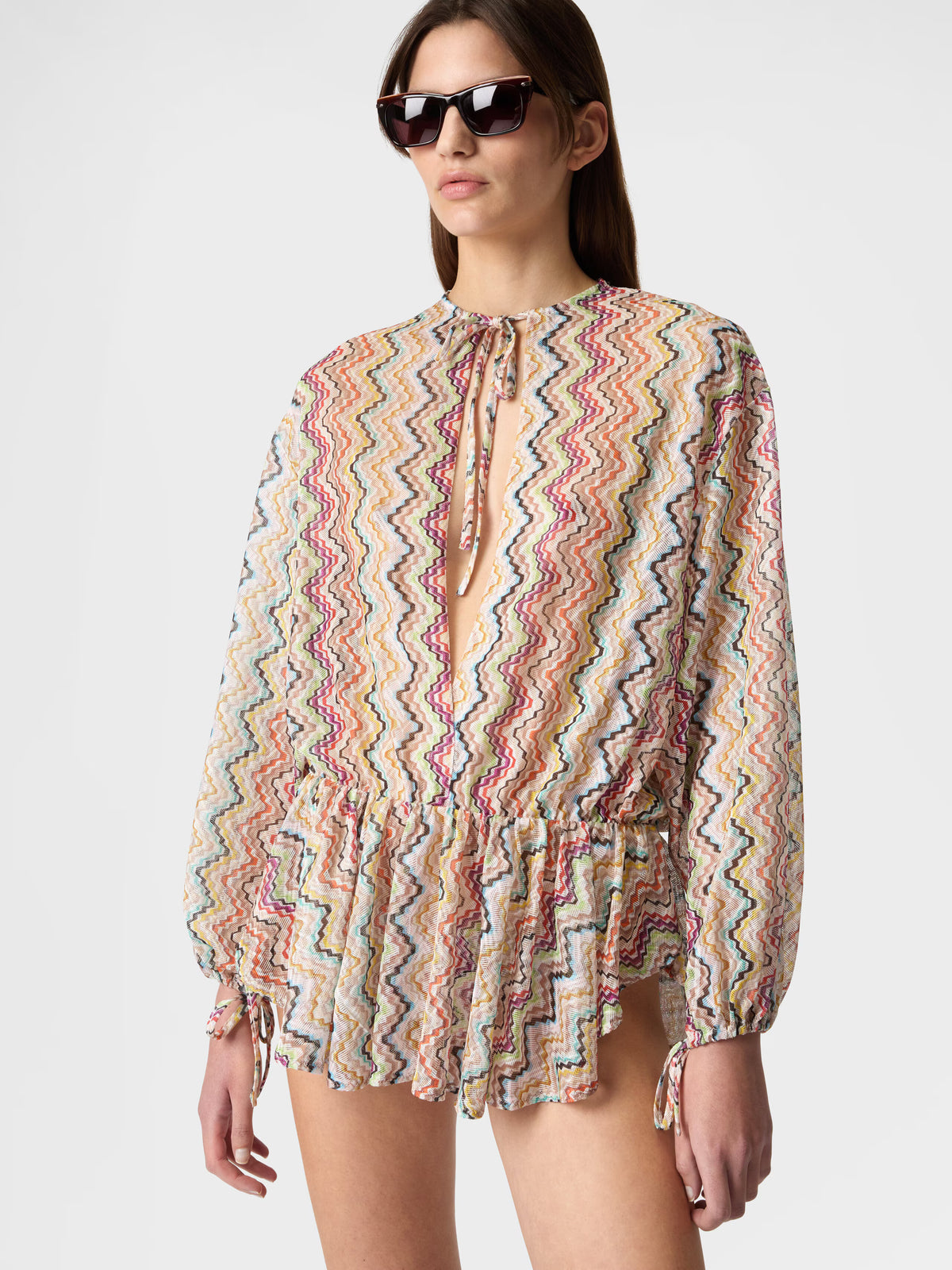LONG SLEEVE MINI COVER-UP