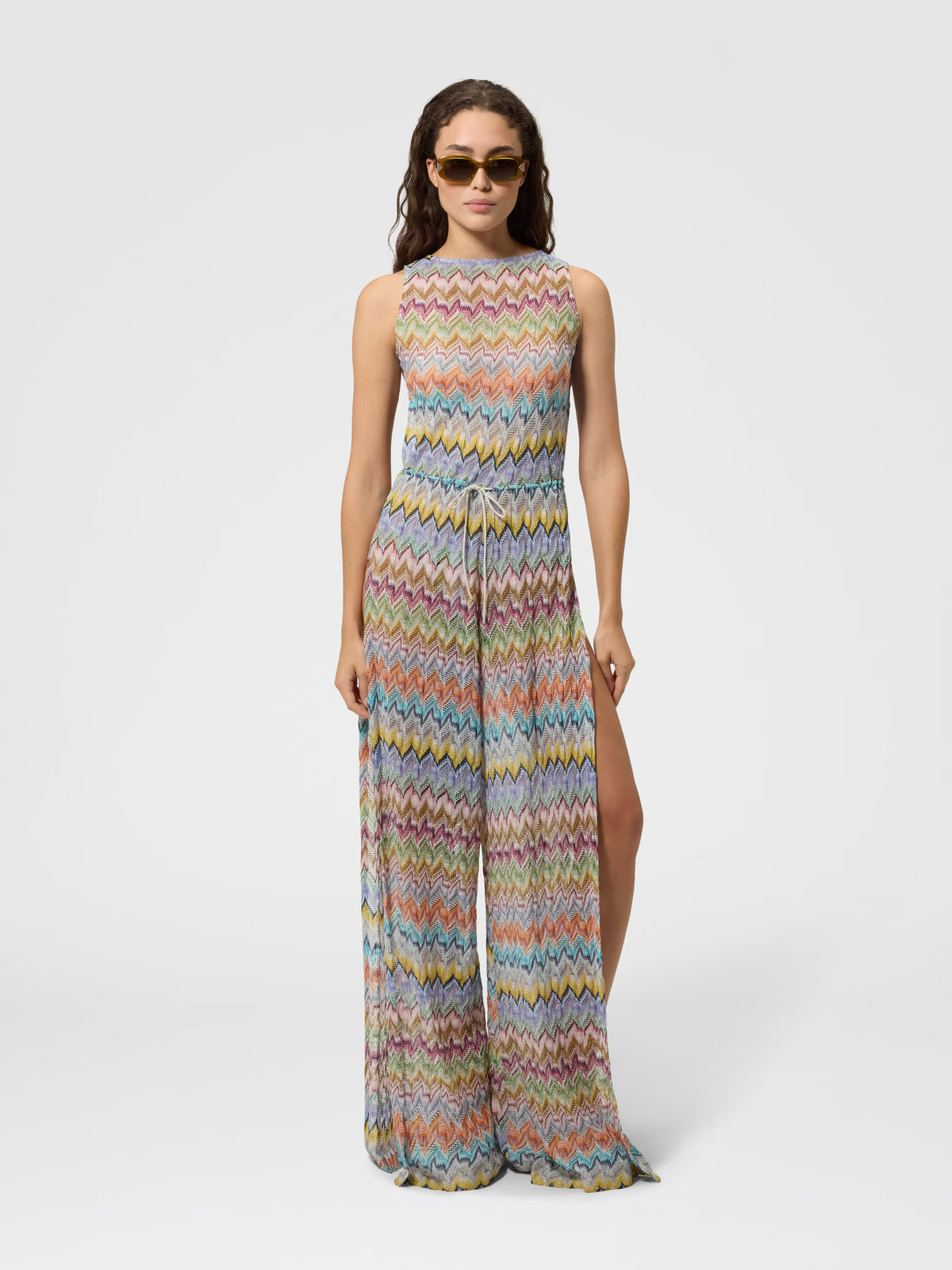 LONG COVER-UP JUMPSUIT W CUT-OUT
